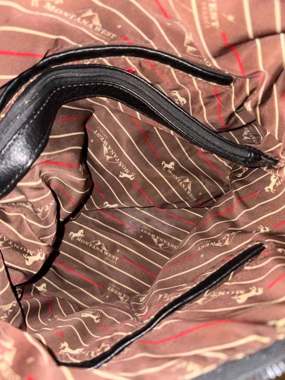 Montana West Black Studded Conceal Carry CCW Crossbody Western Purse - Picture 8 of 8